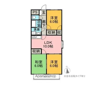 プランドール【6階】の間取り