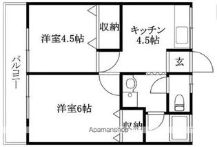 八束マンション【2階】の間取り