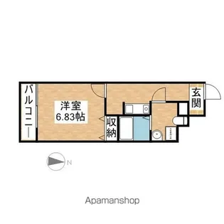 セントレイクセレブ代官町【6階】の間取り