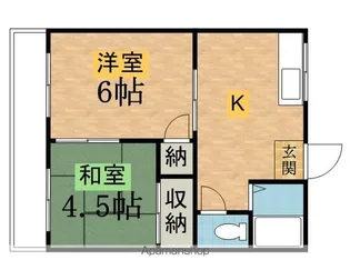 日野コーポ第一【203号室】の間取り