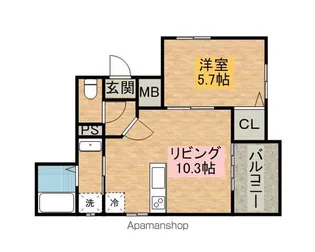 ブラウレーヘン旭町【303号室】の間取り