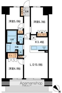 BLESS宮崎台【1階】の間取り