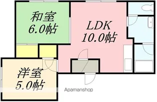 ファースト富岡【305号室】の間取り