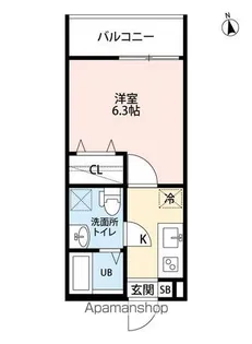 CRASTINE 中島 Sta【1階】の間取り