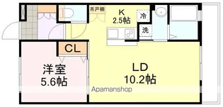 しまかげビル【501号室】の間取り