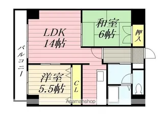 クレールゆりがはら【702.号室】の間取り