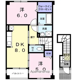 フィデール【2階】の間取り