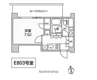 ALTERNA東池袋【8階】の間取り