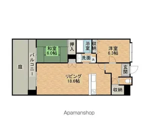 カサベルデ歴木【101号室】の間取り