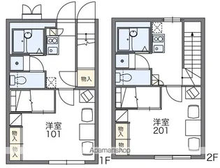 レオパレス幸田B【210号室】の間取り