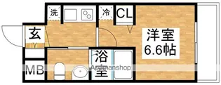 エステムコート新大阪Ⅸグランブライト【6階】の間取り