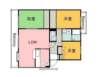 ウイングマンション【1階】の間取り