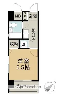 トーカンキャステール己斐本町【606号室】の間取り