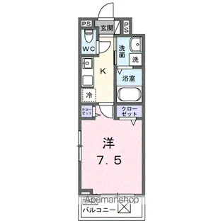 ヒカルサ久喜東【2階】の間取り