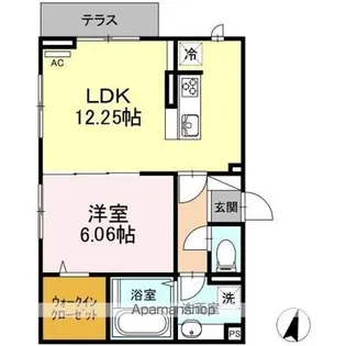 GOLDEN RINGS 12(ゴールデンリングスワンツー)【1階】の間取り