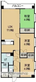 ミリオンパレス駒場【104号室】の間取り