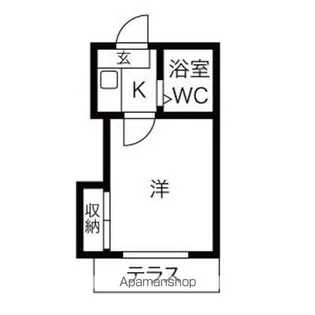 アーバンフラット新瑞橋【1階】の間取り