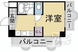 長岡プラザ【406号室】の間取り