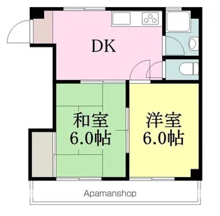 コーポ若藤【3階】の間取り