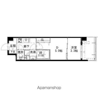 アルティザ姫路【1102号室】の間取り
