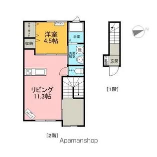 レジデンス青葉【C202号室】の間取り