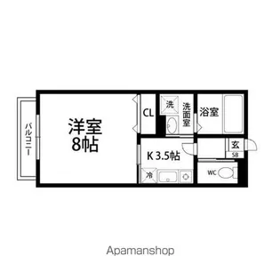 グレイスコート【102号室】の間取り