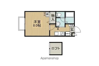 セジュール丁田B棟【207号室】の間取り