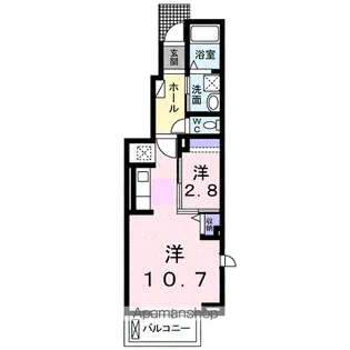 ラフレシール・M【1階】の間取り