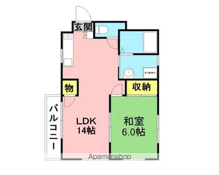 ル・ヴィラージュ【1階】の間取り