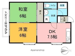 コーポラピス【2階】の間取り
