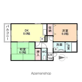 アルカンシエル【102号室】の間取り