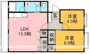 オークヒル【3階】の間取り