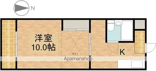 コナビック西塚Ⅰ【1D号室】の間取り
