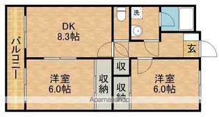 フローレンス門神【4階】の間取り