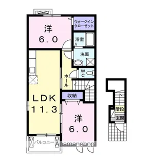 プリムラ【2階】の間取り