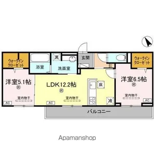J.リヴェール高松西宝町 A棟【1階】の間取り