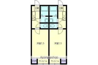 朗ハウスD【2階】の間取り