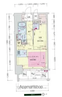 プレサンス立売堀アーバンスタイル【14階】の間取り