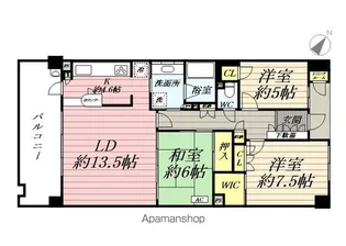 ジェイパーク横浜矢向【2階】の間取り