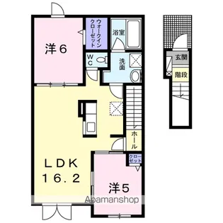 ドルチェⅡ【2階】の間取り