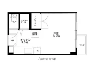 BACKS【405号室】の間取り