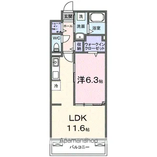 フィオーレ【3階】の間取り