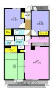 ダイアパレス青梅新町【1階】の間取り
