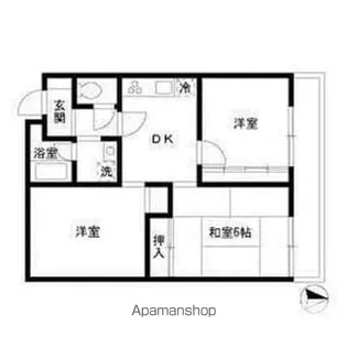 プレイスセトル【3階】の間取り