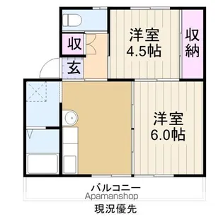 ヴィラナリー本郷1【1階】の間取り