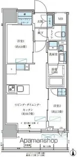 パークアクシス大森山王【7階】の間取り