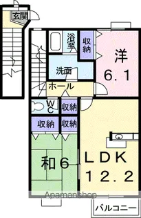 サニーハイツ【2階】の間取り