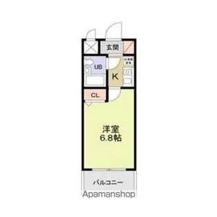 シティアリーナ阿波座西【703号室】の間取り