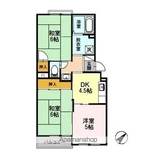 トリヴァン加守田【1階】の間取り