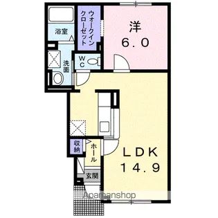 ジェム ビーンズ【1階】の間取り